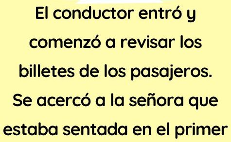 A revisar los billetes de los pasajeros