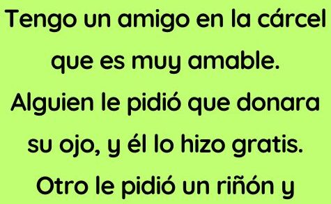 Hombre amable en prisión