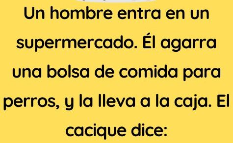 Un hombre entra en un supermercado