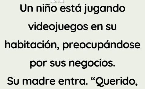 Un niño está jugando videojuegos en su habitación