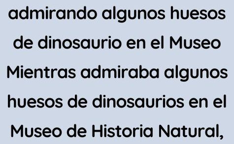 admirando algunos huesos de dinosaurio en el Museo