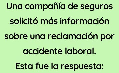 Informe de Accidente Laboral