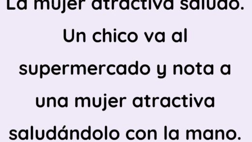 La mujer atractiva saludó