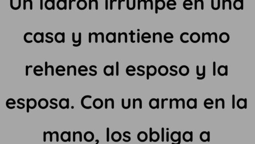 Un ladrón irrumpe en una casa