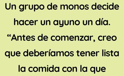 Los monos van en ayunas