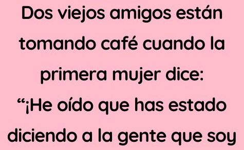 Dos viejos amigos estan tomando cafe