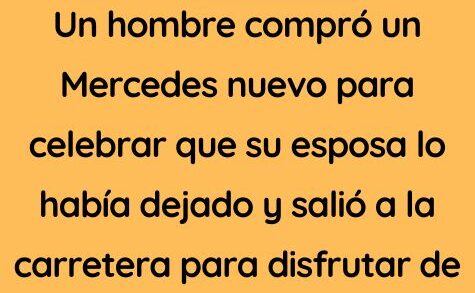 Un hombre compro un Mercedes nuevo