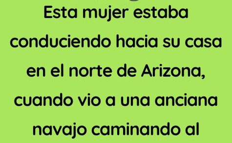 Una mujer conducía hacia su casa