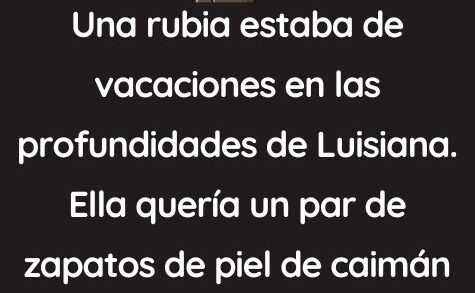 Una rubia estaba de vacaciones